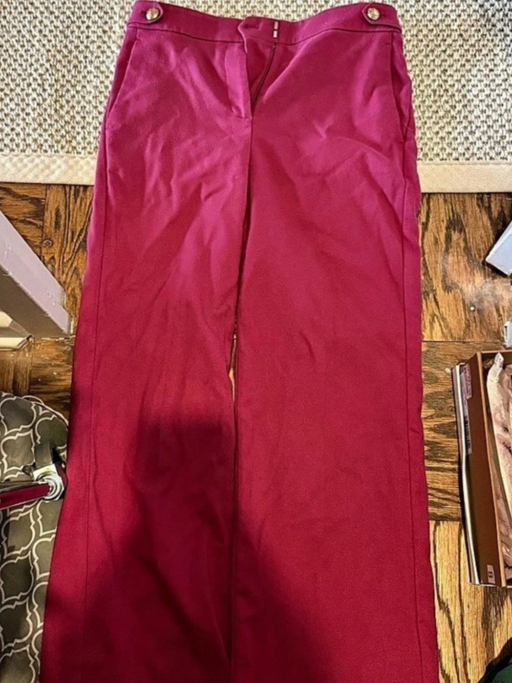 Ann Taylor Wide Leg Pants in Pink